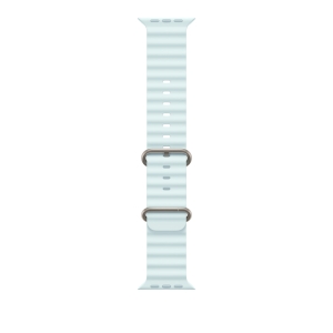 Apple Pasek Ocean w kolorze mroźnego błękitu do koperty 49 mm – elementy z tytanu w kolorze naturalnym MXTF3ZM/A