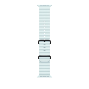 Apple Pasek Ocean w kolorze mroźnego błękitu do koperty 49 mm – elementy z tytanu w kolorze czarnym MYP83ZM/A
