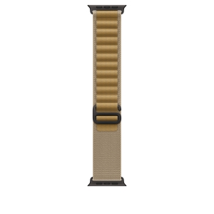 Apple Opaska Alpine w kolorze beżu do koperty 49 mm – elementy z tytanu w kolorze czarnym MYQ03ZM/A