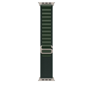 Apple Opaska Alpine w kolorze ciemnozielonym do koperty 49 mm – elementy z tytanu w kolorze naturalnym MXMU3ZM/A
