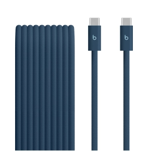Beats Pleciony przewód USB‑C do USB-C (3m) – Elektryzujący granatowy MHX84EE/A