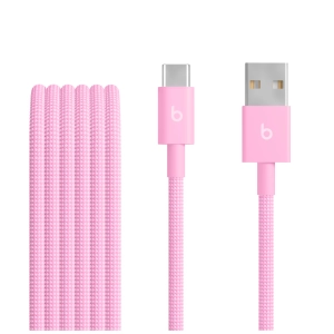Beats Pleciony przewód USB‑A do USB-C (1,5m) – turboróżowy MK8R4EE/A