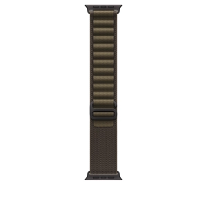 Apple Opaska Alpine w kolorze ciemnej oliwki do koperty 49 mm – elementy z tytanu w kolorze czarnym MKDW4ZM/A