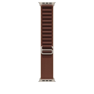 Apple Opaska Alpine w kolorze burgundu do koperty 49 mm – elementy z tytanu w kolorze naturalnym MK7D4ZM/A