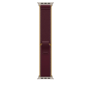 Apple Opaska Trail w kolorze burgunda do koperty 49 mm – elementy z tytanu w kolorze naturalnym MK8G4ZM/A