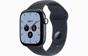 Apple Watch Series 12 GPS + Cellular 42 mm z ceramiki w kolorze granatowej nocy - Pasek sportowy w kolorze granatu – rozmiar S/M MJGY4MP/A