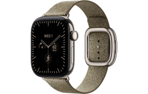 Apple Watch Series 12 GPS + Cellular 42 mm z tytanu w kolorze naturalnym - Pasek w kolorze szałwii klamrą nowoczesną ML3W4MP/A